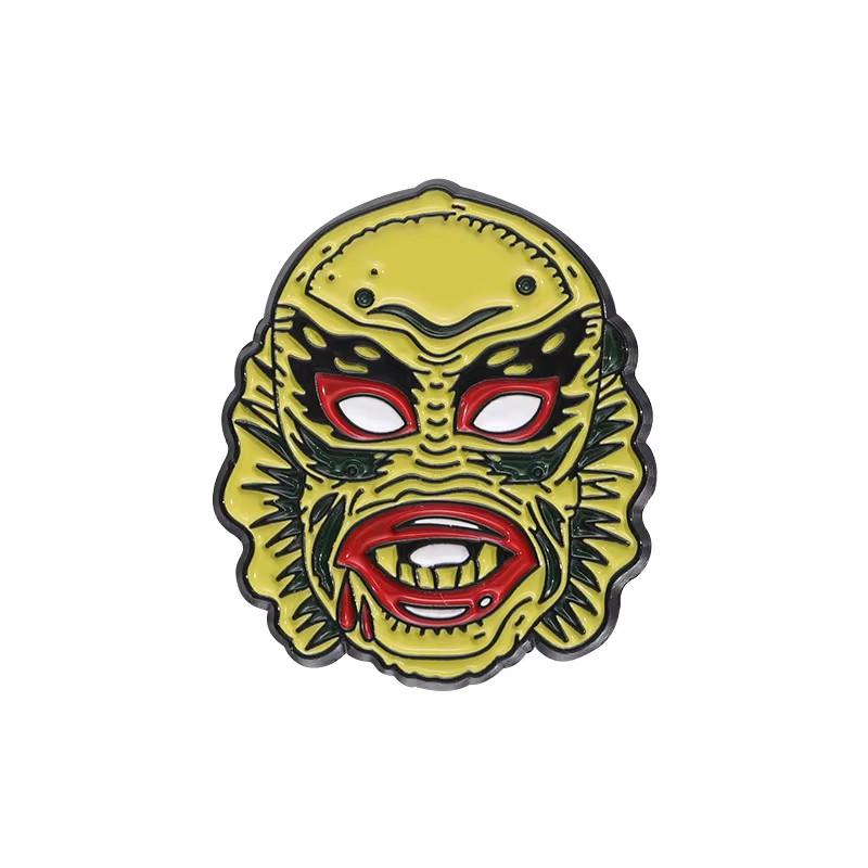 Halloween Horror Enamel Pins Scary Movies Figure Thrilling Terror Mask Brooch Lapel Brooches Jewelry Souvenir Gifts For Friends