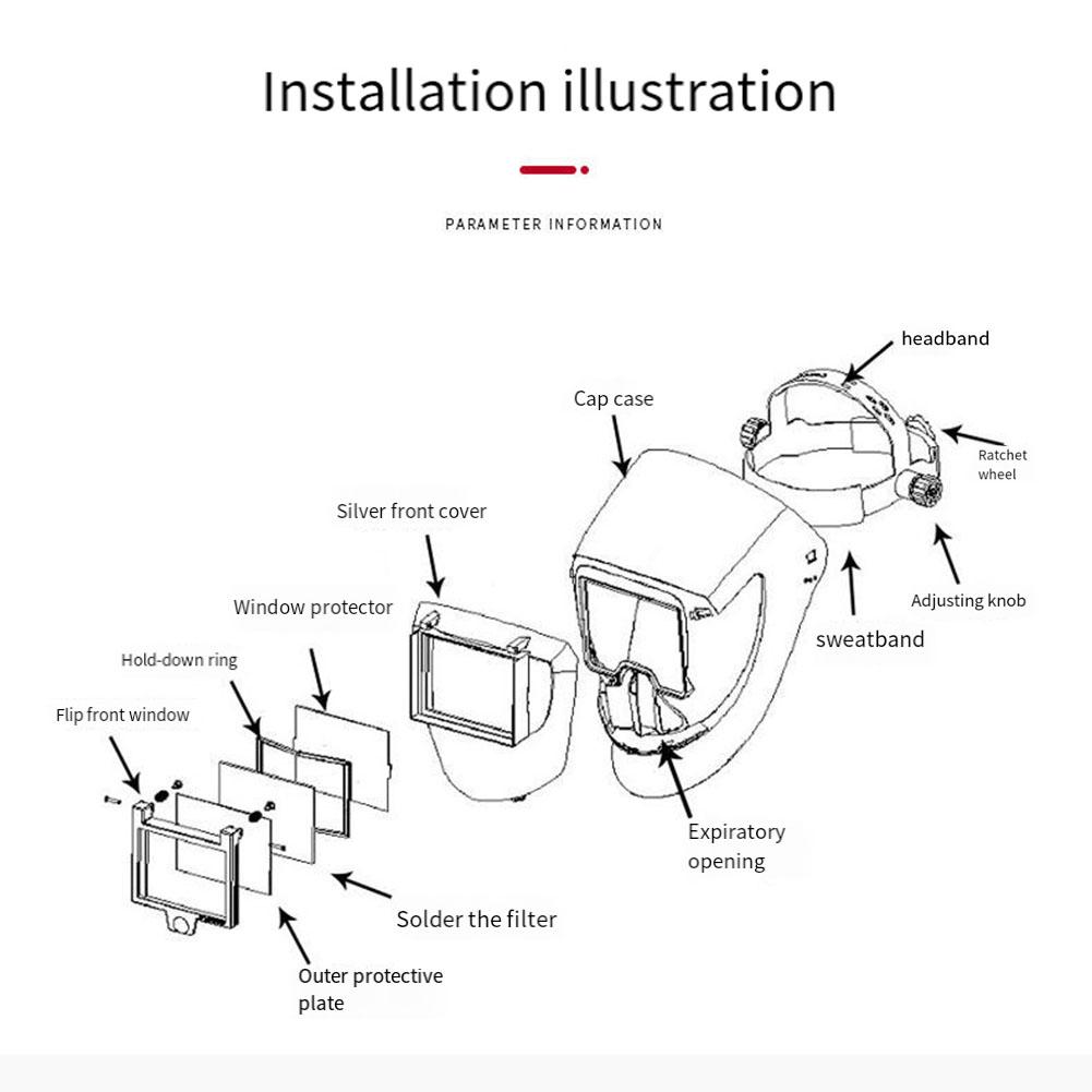 Welding Lenses Solar Darkening Lens LCD Photosensitive Lens