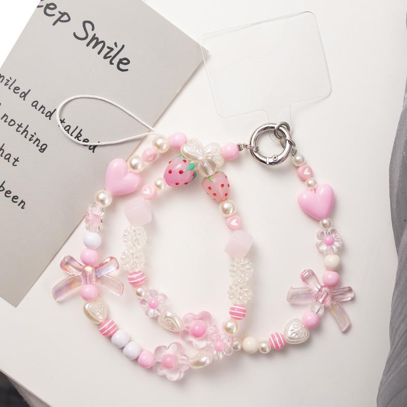 Elegant Anti-Drop Floral Phone Lanyard with Single Buckle