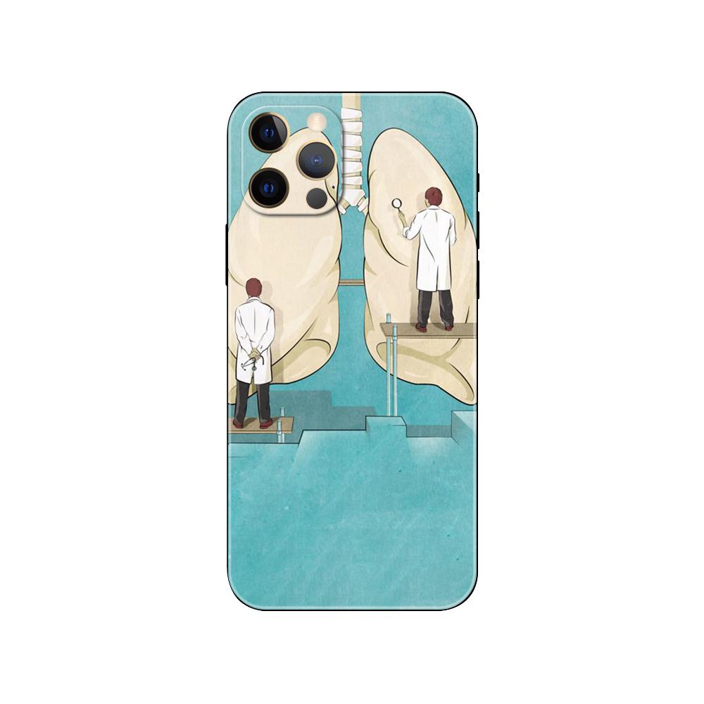 Black Tpu Case for Iphone 5 5s Se 2020 6 6s 7 8 Plus X 10 XR XS 11 12 13 Mini Pro MAX Back Cover Nurse Medical Medicine