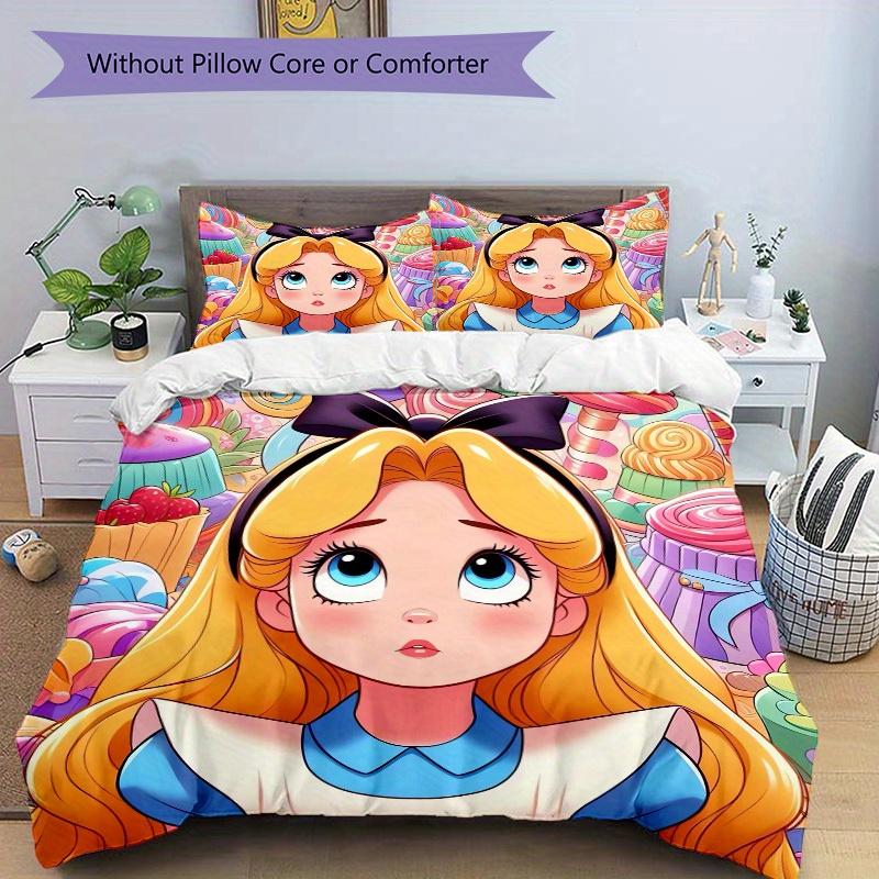 3pcs set Candyland, Wonderland, Sweet print bedding quilt cover, soft and comfortable quilt cover suitable for bedroom and guest room03