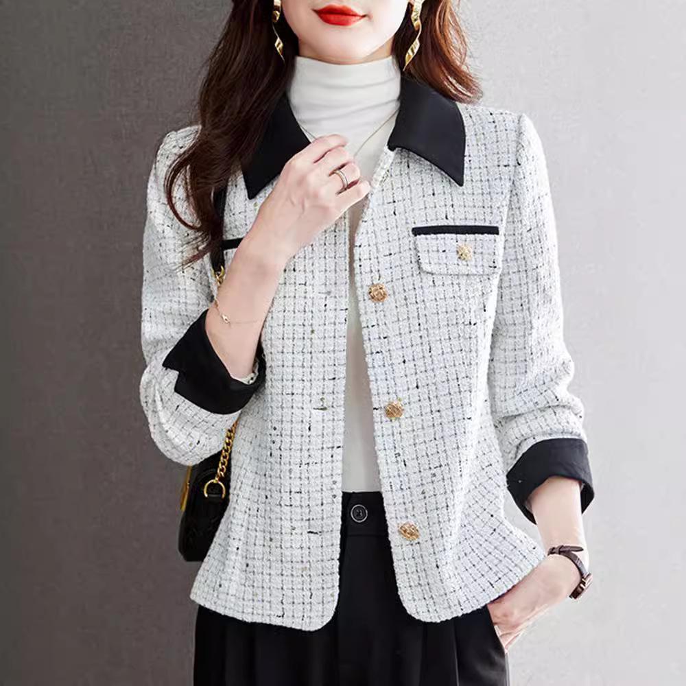 2024 Petite Trench Coat: Chic Spring/Autumn Casual Jacket for Women - Versatile, Trendy, and Stylish.