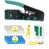 Multifunctional 6P 8P Wire Cable Crimper Stripper Cutter Pliers Network Cat5e Cat6 Cat7 Rj45 Pass EZ Crimping Tool Novelty Gift