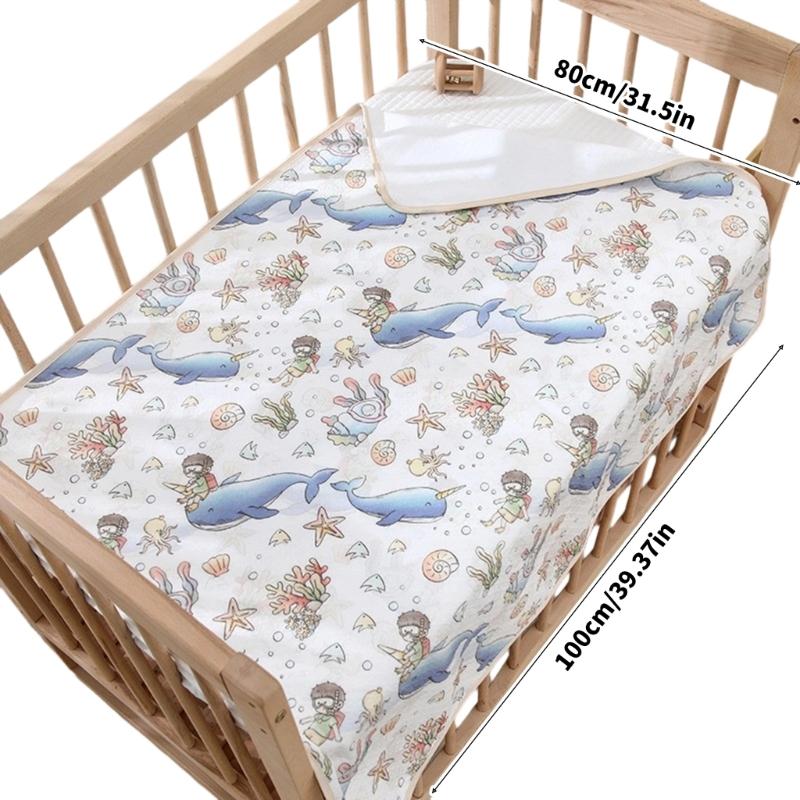 Breathable and Leakproof Baby Diaper Pad Portable Infant Diaper Changer Cushion for Toddler Crib & Bath Time Use
