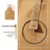 Waterproof, Oil-Proof Canvas Apron for Art, Painting, or Coffee Shop Wear-Resistant Custom Work Uniform.