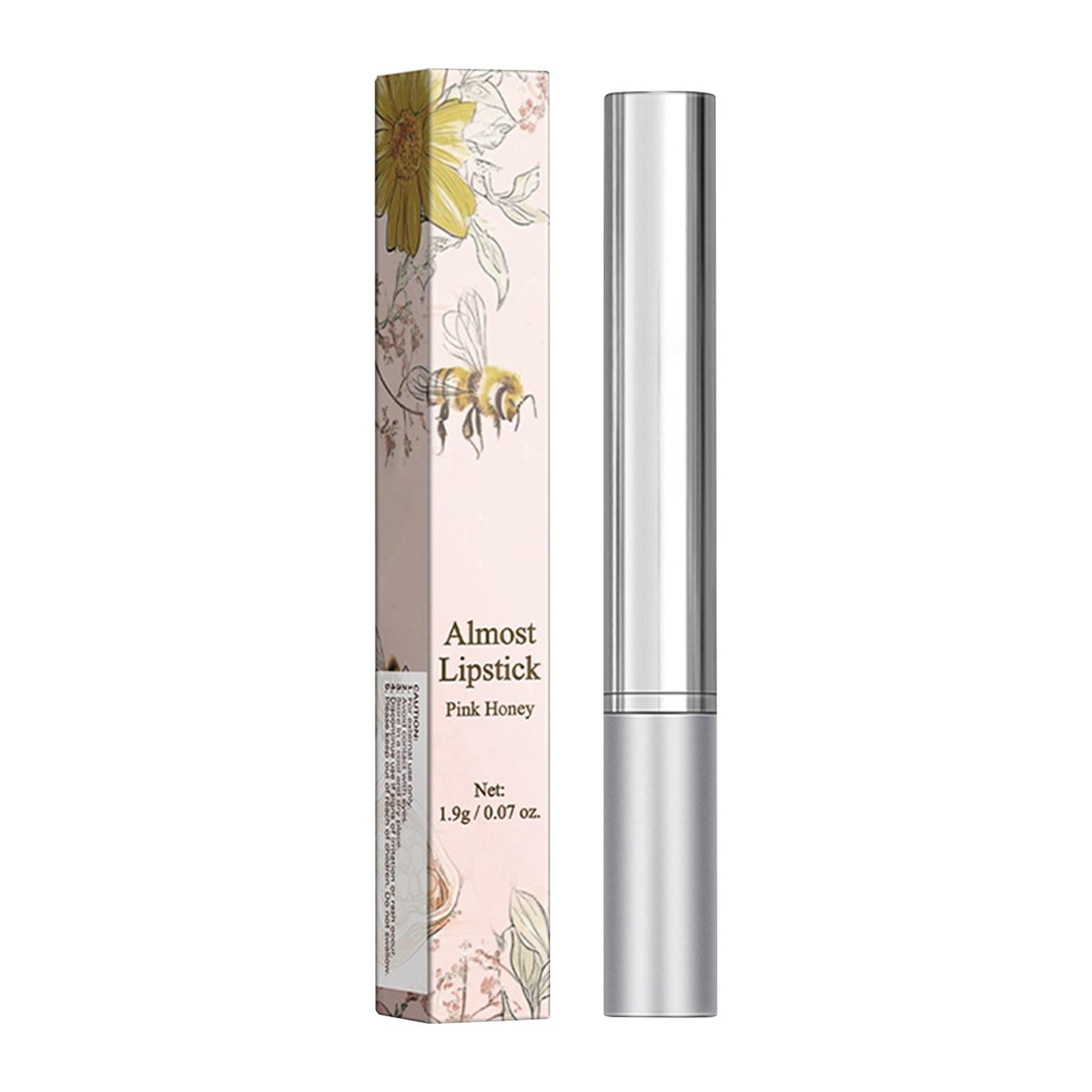 Черная медовая помада Увлажняющая медовая помада, увлажняющая питательная прозрачная, питательная помада (Черный/Порошок) One Size