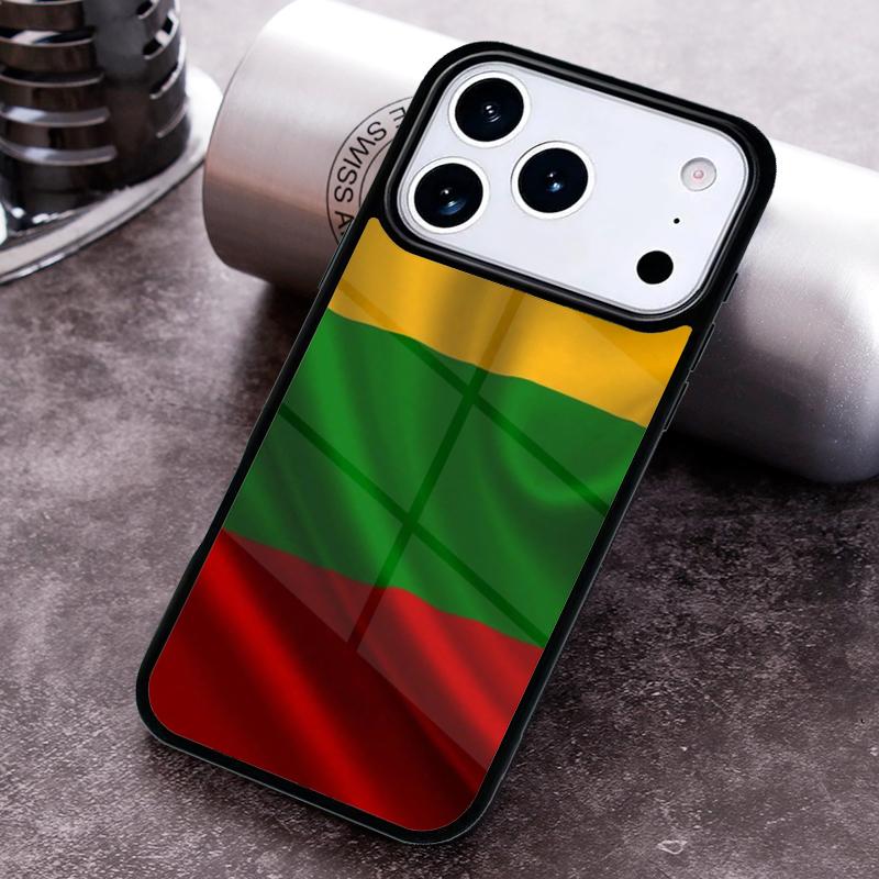 Lithuania Flag print Phone Case for iPhone 17 16 15 Pro Max Air 14 13 12 11 Plus Shockproof Capa Cover