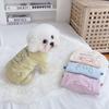 Autumn and Winter Pet Four Leg Pants Teddy Clothes Four Leg Bottom Shirt Elastic Jumpsuit Warm and Velvet Sleepwear Puppy