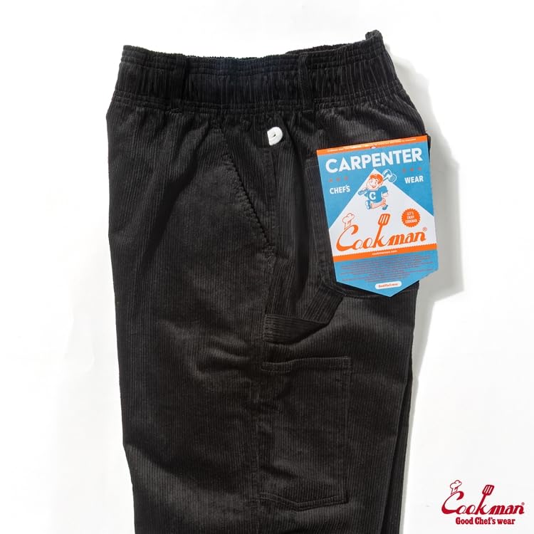 Cookman Carpenter's Pants Painter Pants - Corduroy Black (Size M)