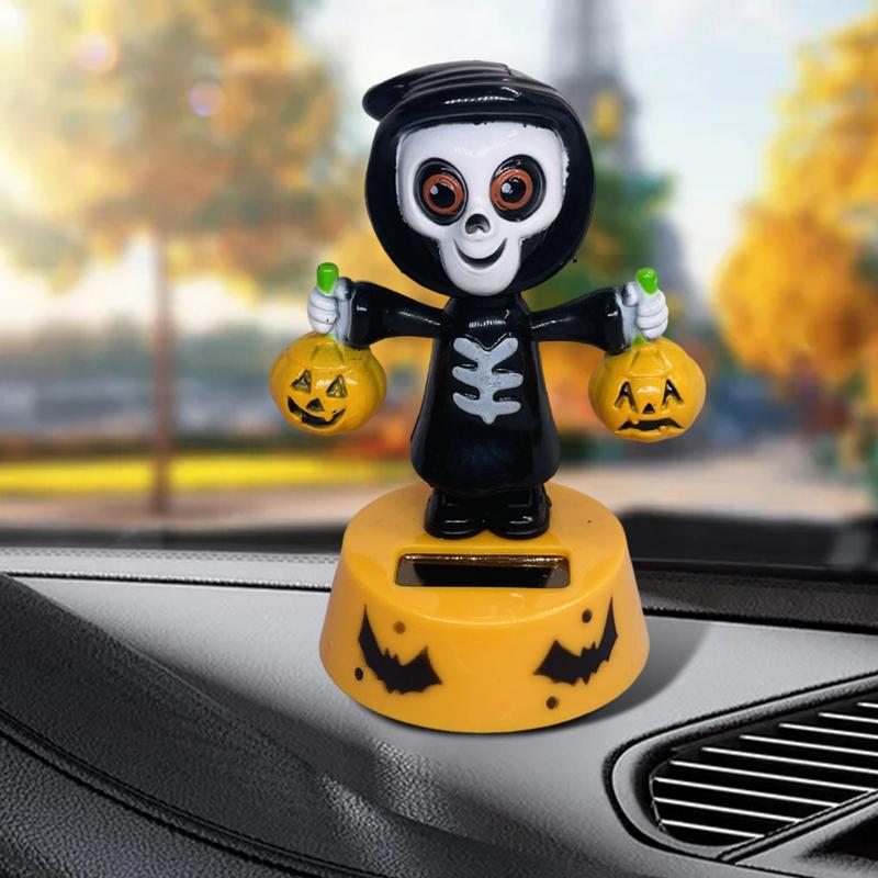 Solar Dancing Toys Solar Dancing Ornament Cartoon Animated Halloween Dashboard Accessories For Home Living Room Vehicle Truck