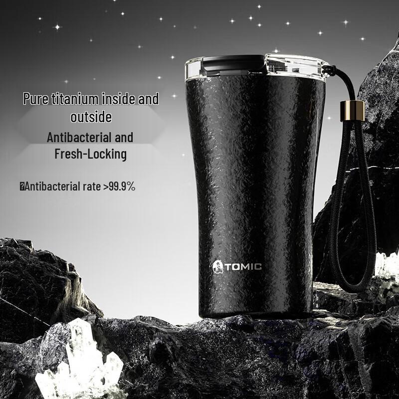 TOMIC TW60272Ti Pure Titanium Water Cup & Office Mug 415ml