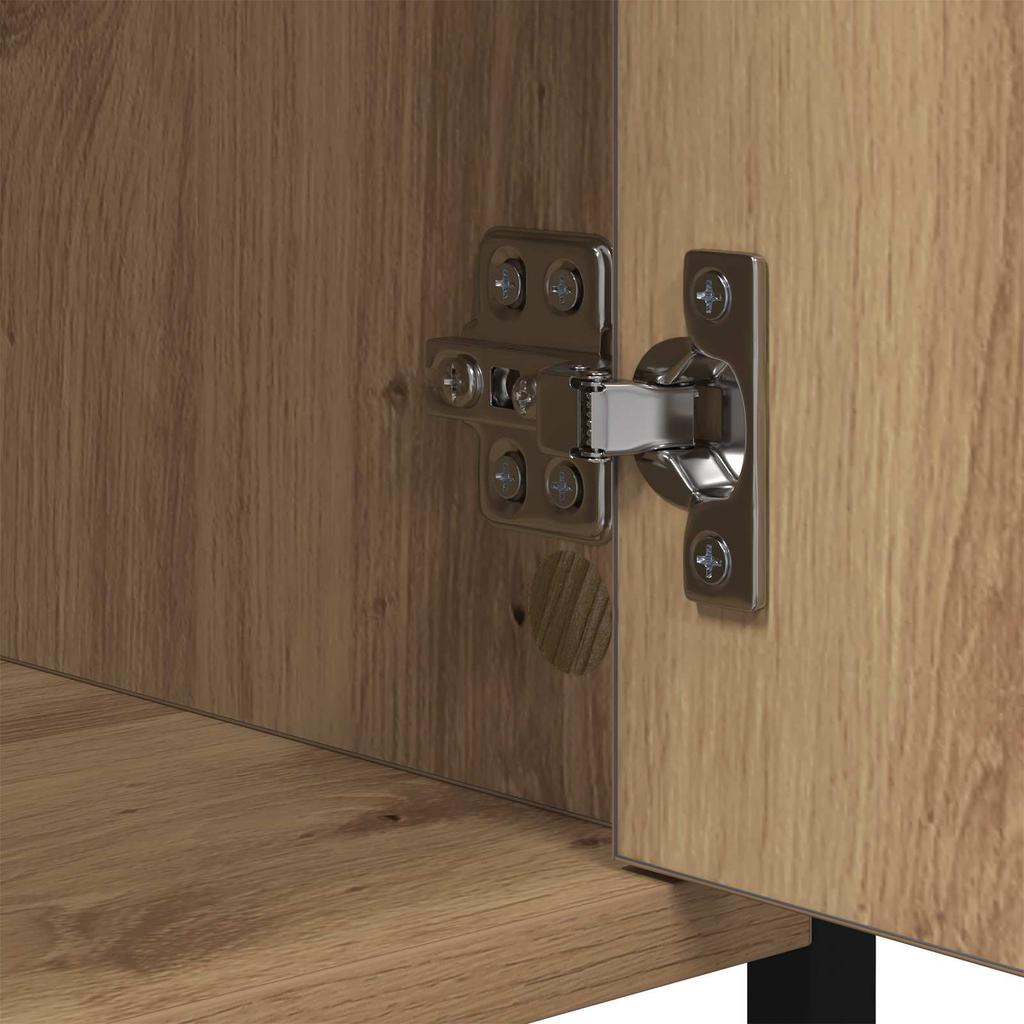 Nightstand Set of 2 Artisan Oak Finish 40 x 42 x 60 cm Engineered Wood