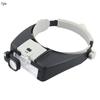1Pc New  head wearing electronic LED repair tool magnifying glass for the elderly reading magnifying glass acrylic lens