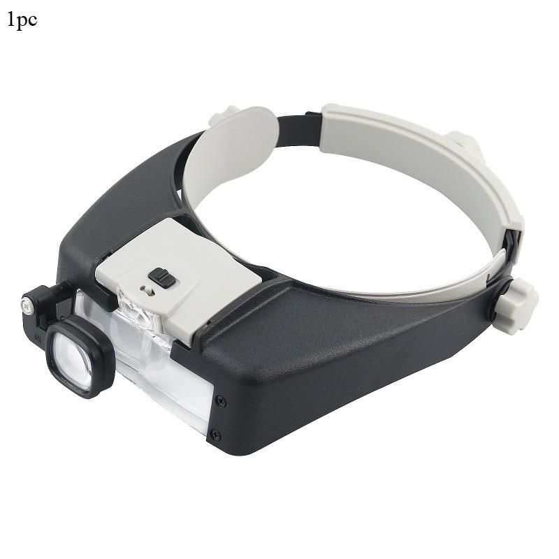 1Pc New  head wearing electronic LED repair tool magnifying glass for the elderly reading magnifying glass acrylic lens