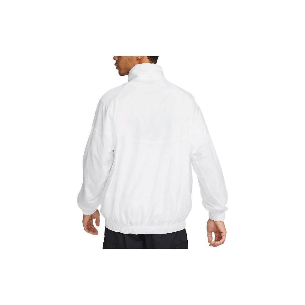 Nike Solid Color Logo Hooded Zip Jacket Men Jackets White DQ4910-100