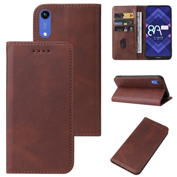 For Honor 8A Pro Magnetic Closure Leather Phone Case