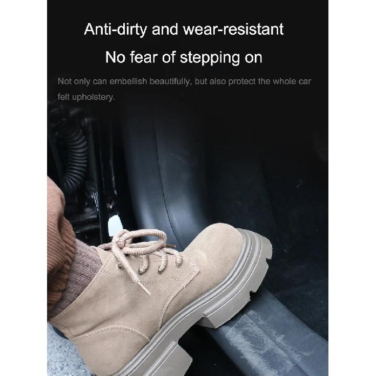 For Tesla Model 3 Highland Front Rear Door Sill Strip Guards Protective Mats Rear Underseat Cushion TPE Anti-dirty Pads