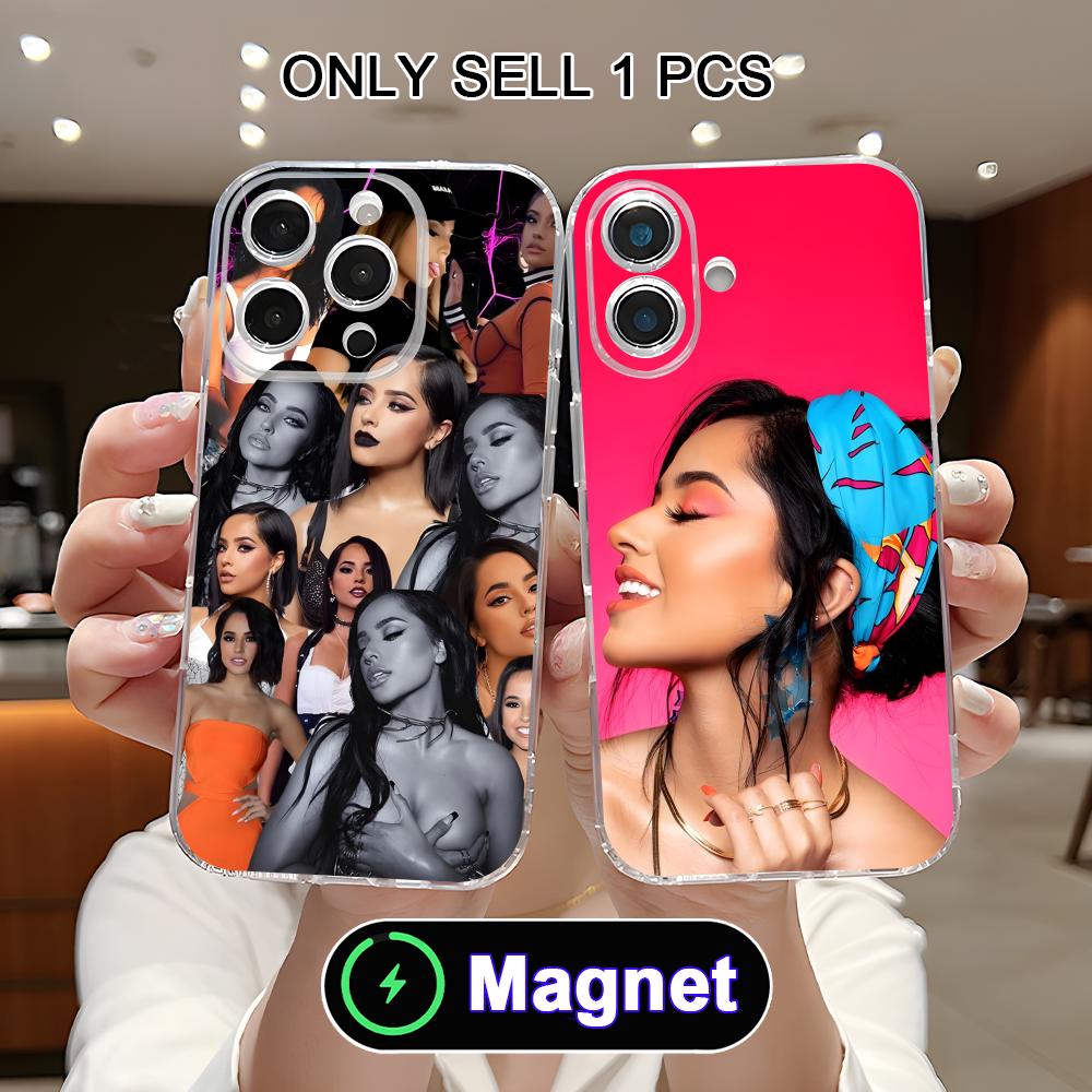 Fashion Becky G Clear TPU Magsafe Mobile Phone Case for iPhone 17 16 15 14 13 12 11 Air Pro Max Plus Mini Colorful Cover