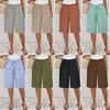 2023 Summer Women's Solid Color Loose Casual Fashion Shorts