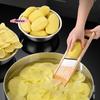 1 Pieza Cortador de Verduras Multifuncional de Madera con Hoja de Acero - Rebanador de Cocina Pelador de Patatas Rallador de Zanahoria Queso
