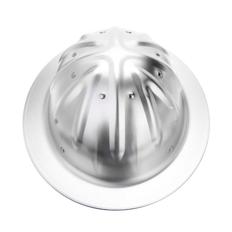 Aluminum Alloy Safety Helmet High Hardness Railway Metallurgy Mine Work Cap Lightweight Full Brim Construction Safety Helmet