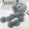 Faux Fox Fur Magnetic Scarf: Autumn Winter Plush Neck Warmer & Guard