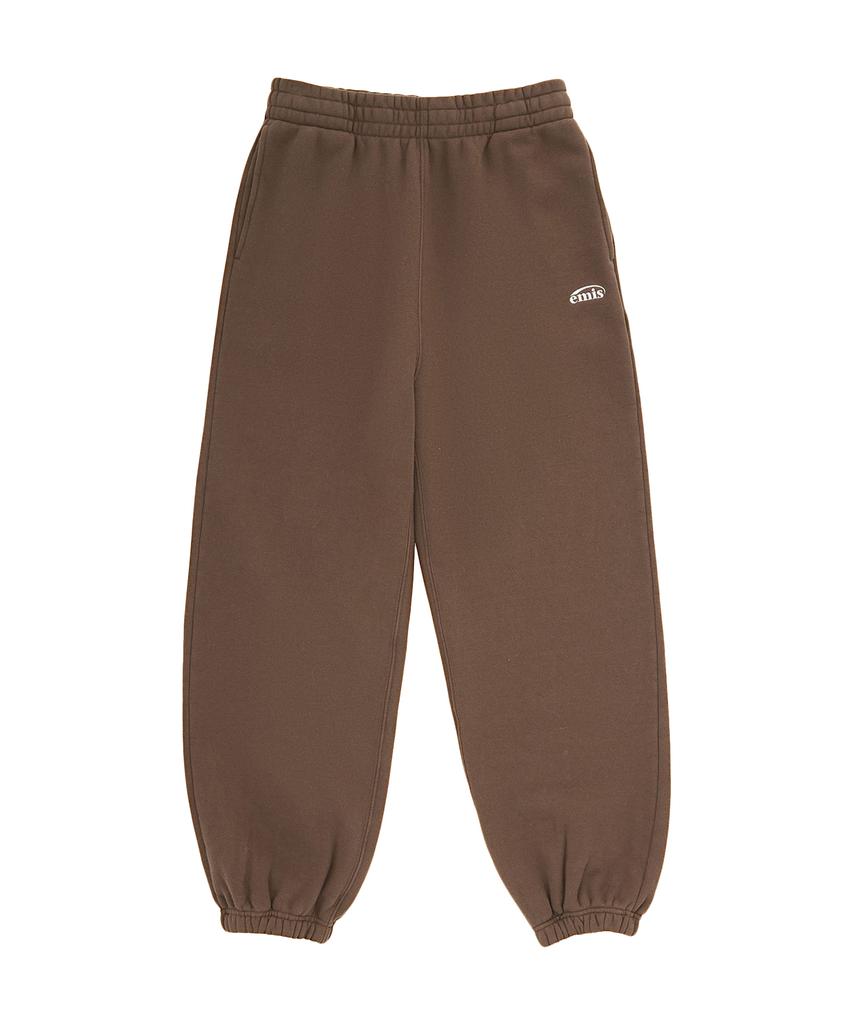 Imiseu Essential Heavy Sweat Pants-Brown