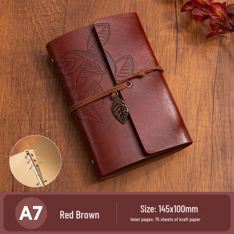 Vintage A6 Cross-Stitch Notepad with Three-Fold Binding and Custom Logo