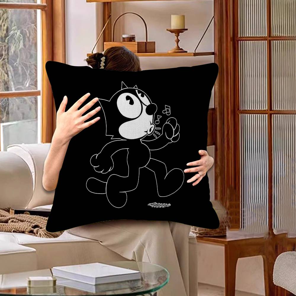 Cute F-Felix The Cat Pillow Anime Pillow Sofa Bed Head Pillow Cover Cushion Cover 45x45 Cm Fashion