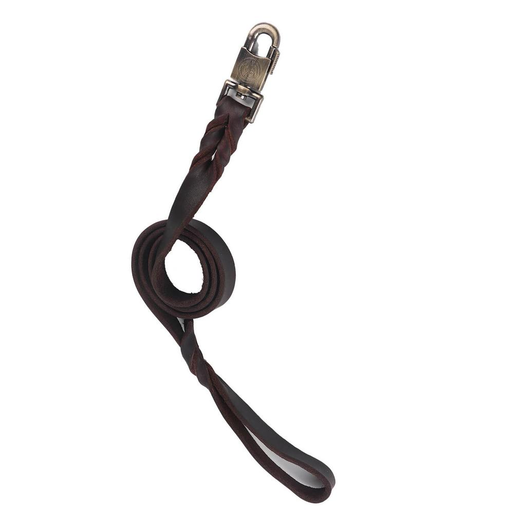 1 Stück Weiches Leder Hundehalsband & Leine Geflochten 2,5 cm Breite Haustierkette 90 cm 120 cm 150 cm Länge