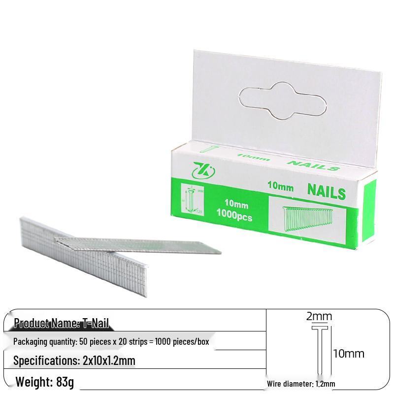 

Сверхпрочный 3-сторонний гвоздезабивной пистолет: Скобы, гвозди-брады, Т-образные и U-образные гвозди для деревообработки и рекламы.