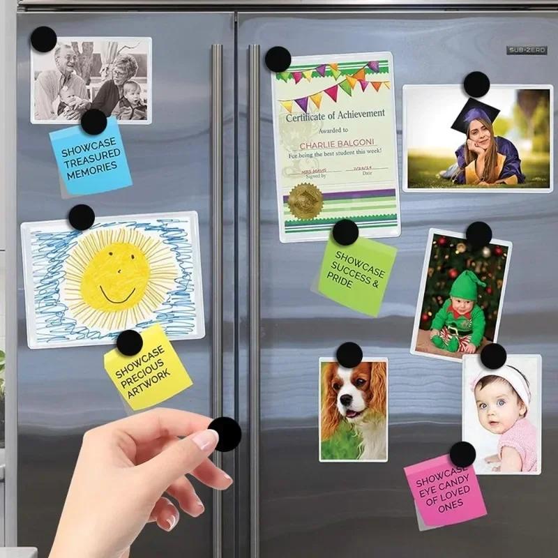 30 buc magneți autoadezivi flexibili cu puncte magnetice, durabili, discuri magnetice rotunde pentru frigider, meșteșuguri, birou, proiecte DIY