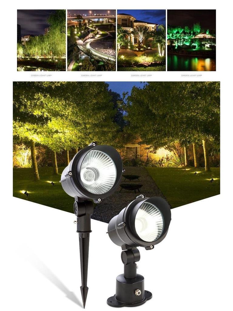 Waterproof Outdoor Landscape Spotlight for Gardens and Lawns