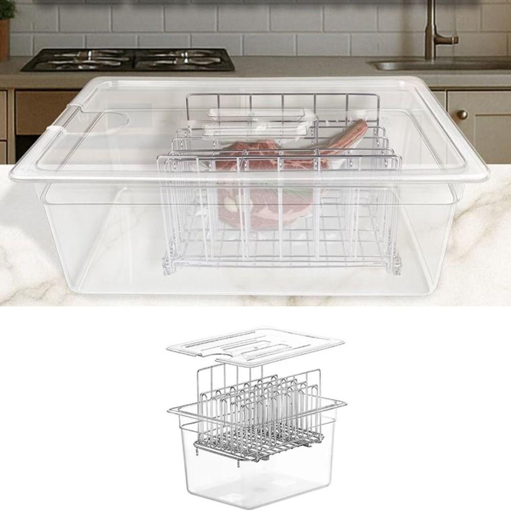 Kit de Panela de Cozimento Lento de Grande Capacidade com Tampa Máquina Sous-vide Tanque de Água Chef
