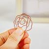 Rose Flower Shaped Metal Paper Clips Cute Floral Decorative Clips Office School Journaling Scrapbooking Document Organization