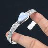 Daughters Day Sale 925 Sterling Silver Blue Lace Agate Stone Engagement Bangle