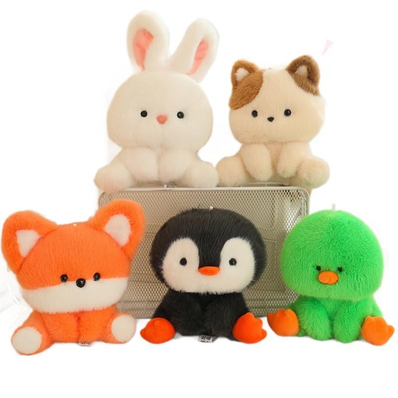 Whimsical Plush Animal Desk Companions In Colorful Designs For Decor Cheerful