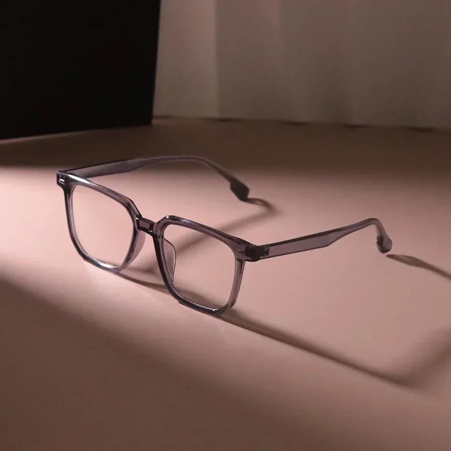 

Retro Square Light Eyeglass Frame Women Men Transparent Unisex Glasses For Female Male