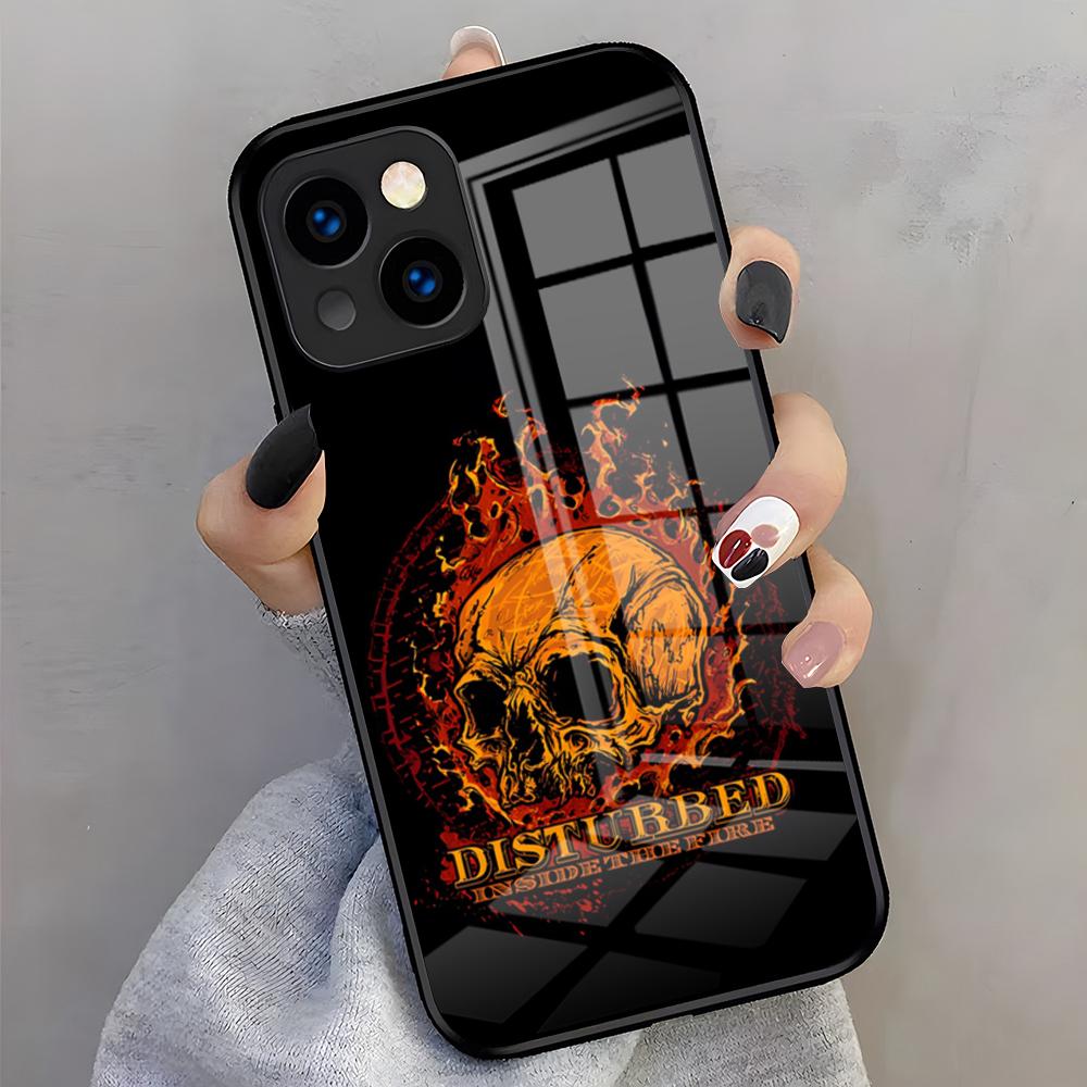 DisturbedS Band Phone Case For IPhone 17 Air Pro Max 16 15 14 13 11 Plus Glass Cover