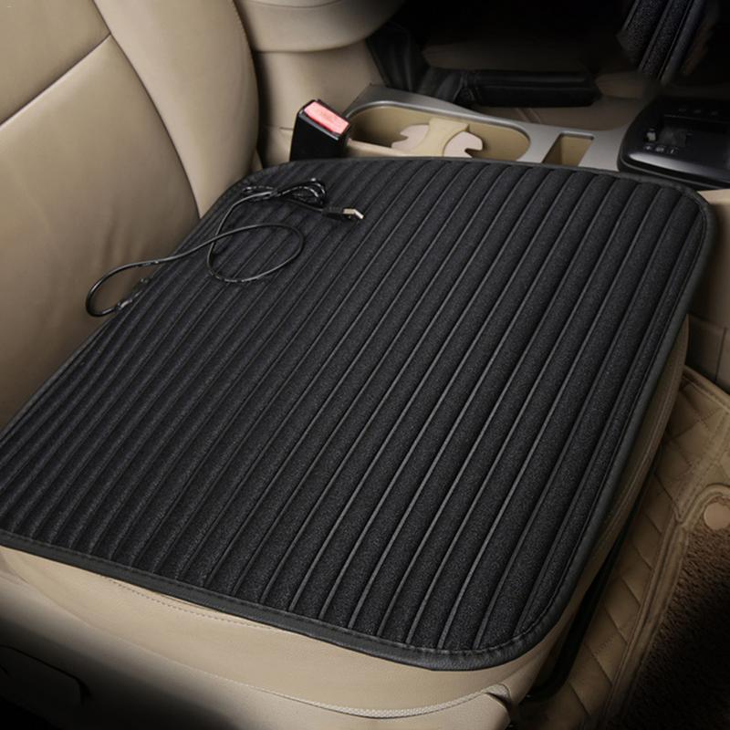 USB Car Heating Cushion Universal Office Small Square Cushion Heated Car Seat Cushion Winter Warmer For Office Chair Home Sofa =