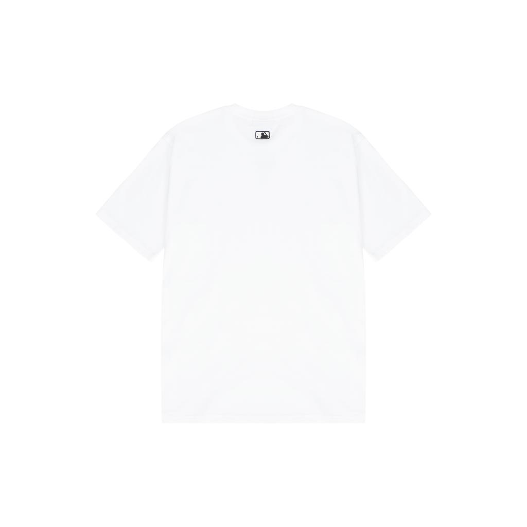 New MLB Base Logo T Shirts Unisex White 3ATS01023-50WHS