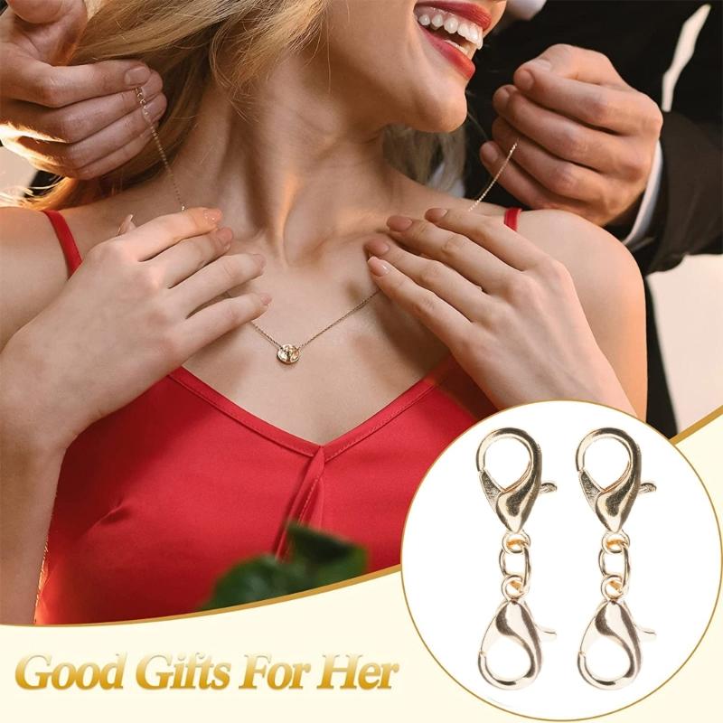 10 τεμάχια Μικρό κούμπωμα βραχιολιών επέκτασης κολιέ βραχιολιών κούμπωμα βραχιόλι κολιέ προέκταση διπλό κούμπωμα αστακού