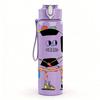 1PC Soccer Ball Man Cartoon 750ml Color Plastic Sports Water Bottle Leakproof Flip Straw Lid Suitable for Sports Office Home Use