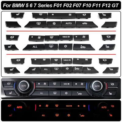 Car Dashboard Air Conditioner AC Button Heater Switch Cover For BMW 5/6/7 Series 5GT F10 F11 F18 F06 F12 F01 F02