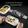304 stainless steel lunch box for Adults Kids School Office 2 Layers 3 Grids bento Food Storage Containers  Easy to Clean
