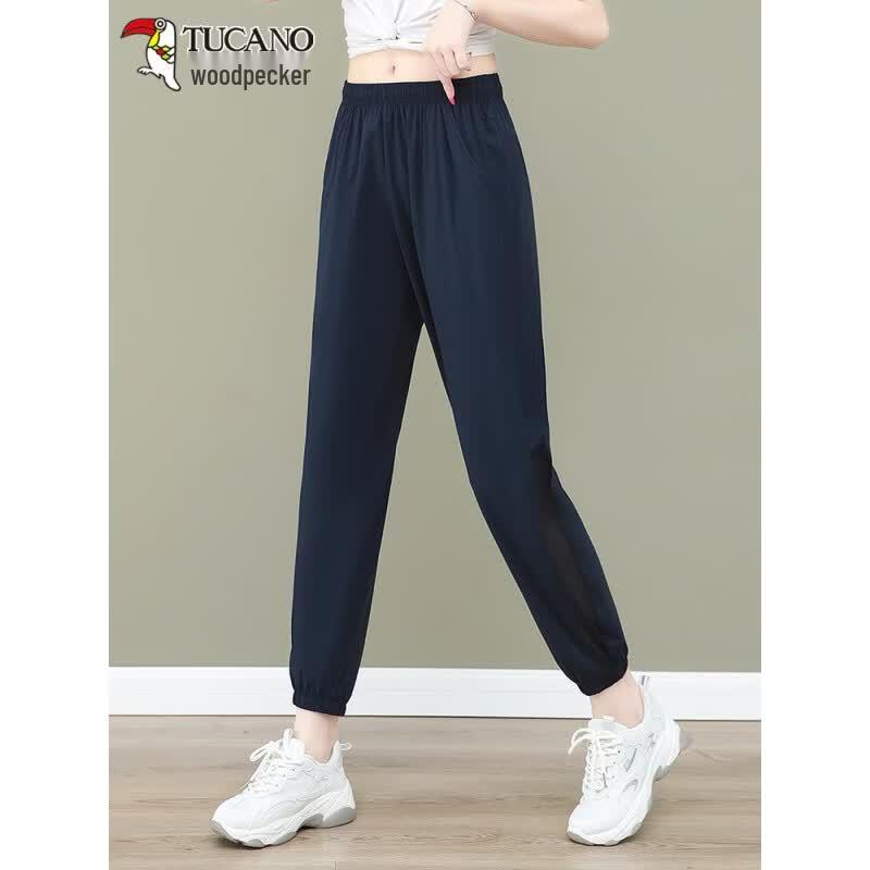 Tucano Women's Ice Silk Cropped Casual Sport Pants