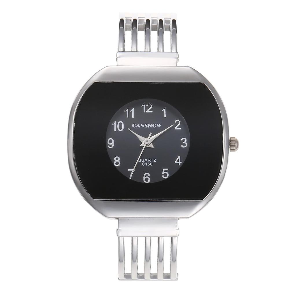 CANSNOW Luxury Fashion Watch For Women Steel Band Light Bracelet Version Creative Girl Student Quartz Wristwatches Gift