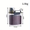 2kg Dog Cat Food Pail Plastic Storage Tank with Measuring Cup Container Moisture-proof Sealed Jar Pet Supplies Accessories