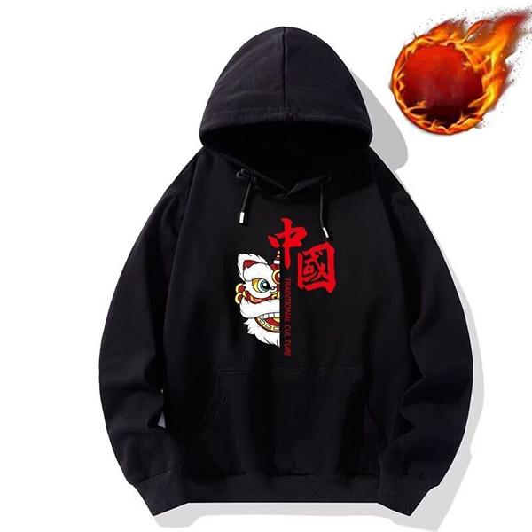 Men's Winter Padded Hooded Sweater Couple Models Thickened Sports Tops