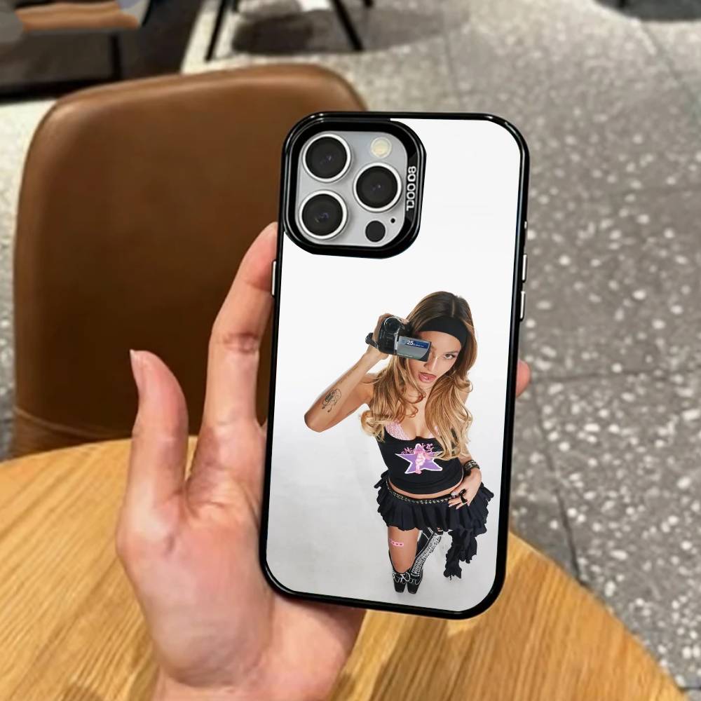 

Latin Pop E-Emilia Mernes Phone Case For iPhone17,16,15,14,13,12,11 Plus,Pro Max Colored Silver Plated Inside Cover iPhone16pro